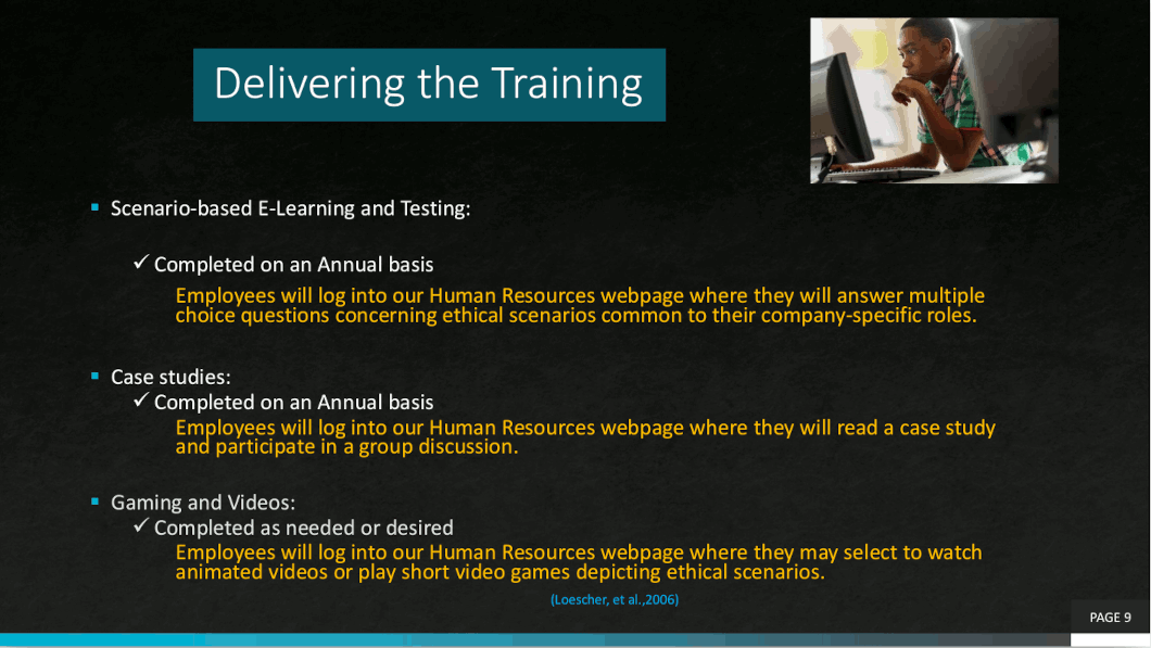 Delivering the Training
